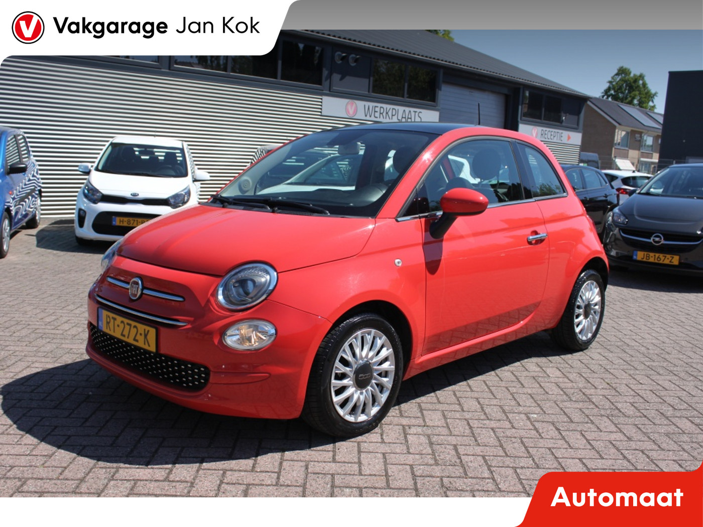 Fiat 500 0.9 TwinAir Turbo Lounge 2018 - voorkant