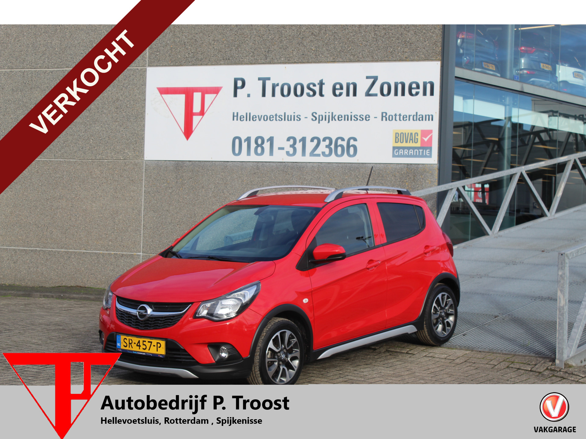 Opel Karl 1.0 Rocks Online Edition Automaat/Orig. NL auto/Airco/Parkeersesnoren/Bluetooth/Apple car play/Cruise Control/Centrale vergrendeling/Elektrische ramen 2018 - voorkant