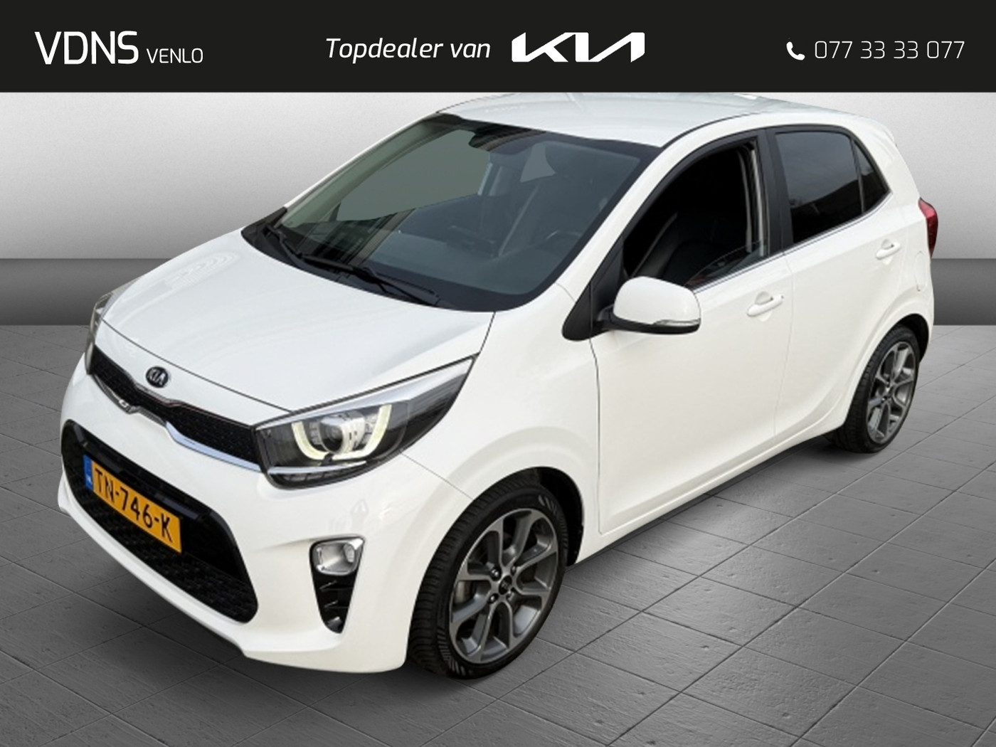 Kia Picanto 1.0 CVVT Design Edition NAVI + CAMERA / LUXE UITVOERING! 2018 - voorkant