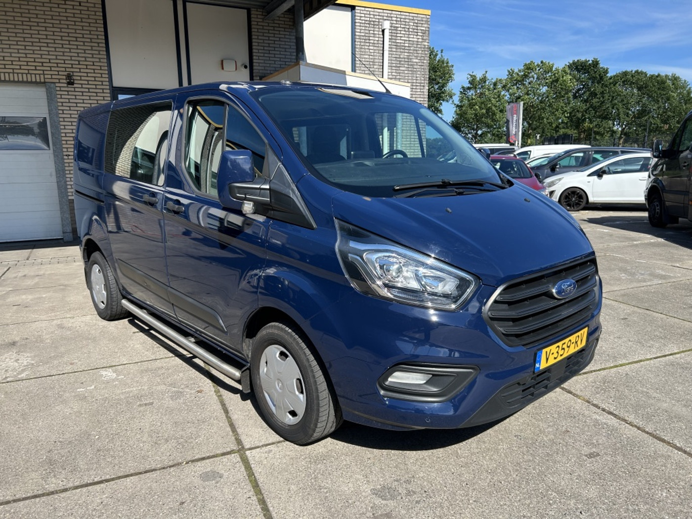 Ford Transit Custom 280 2.0 TDCI DUBBELE CABINE  NAVI 130 PK 2018 - voorkant