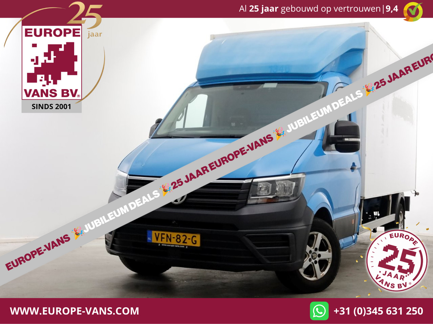 Volkswagen Crafter 35 2.0 TDI E6 Bakwagen met achterdeuren 2-Persoons 03-2020 2020 - voorkant