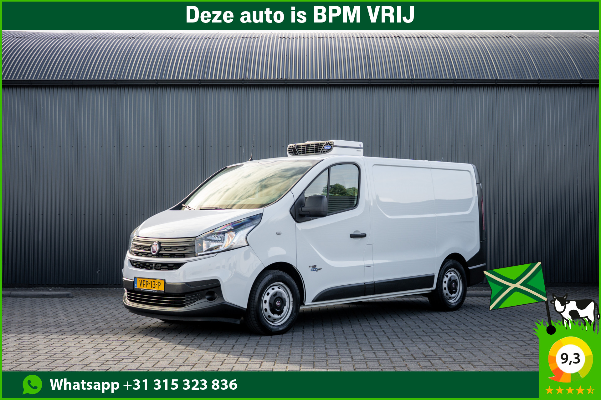 Fiat Talento 2.0 EcoJet L1H1 | 145 PK | 3-Zits | 1e Eigenaar | Koelwagen | Carrier | Cruise | Airco | Trekhaak 2020 - voorkant