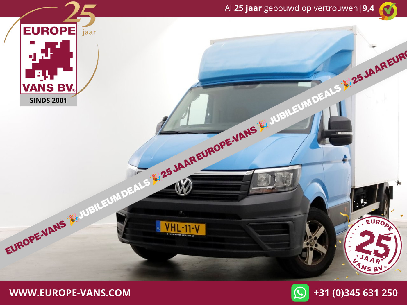 Volkswagen Crafter 35 2.0 TDI E6 Bakwagen met achterdeuren 2-Persoons 11-2020 2020 - voorkant