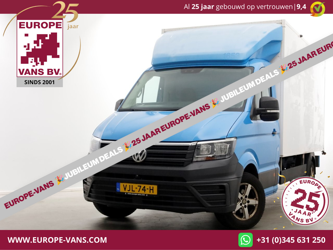 Volkswagen Crafter 35 2.0 TDI E6 Bakwagen met achterdeuren 2-Persoons 02-2021 2021 - voorkant
