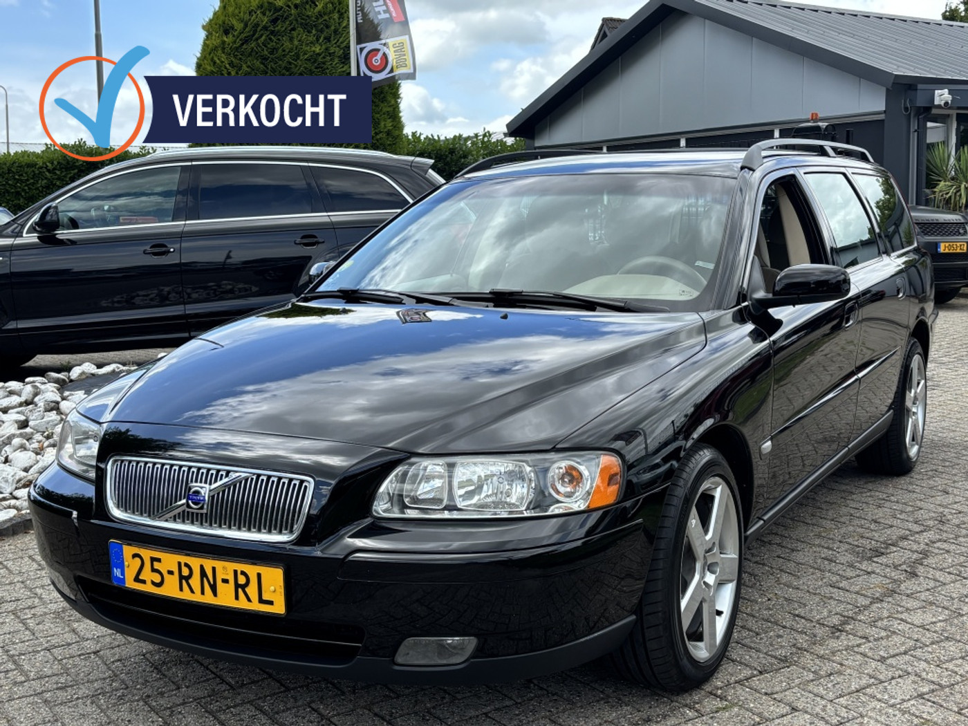 Volvo V70 2.4 Edition II 2005 Zwart Trekhaak TOPCONDITIE 2005 - voorkant