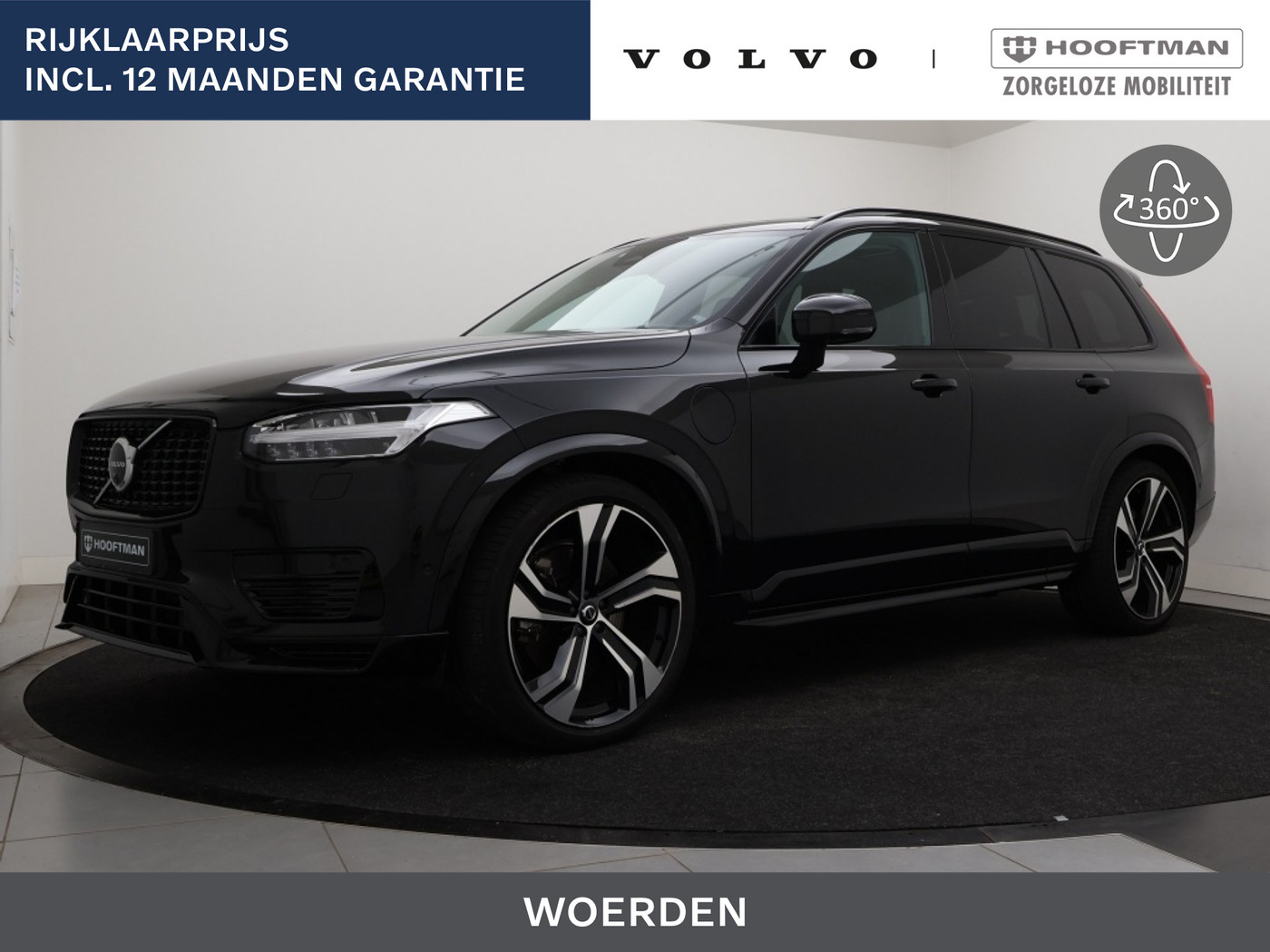 Volvo Xc90 T8 PLUG-IN HYBRID ULTRA DARK B&W AUDIO LUCHTVERING TREKHAAK 2024 - voorkant