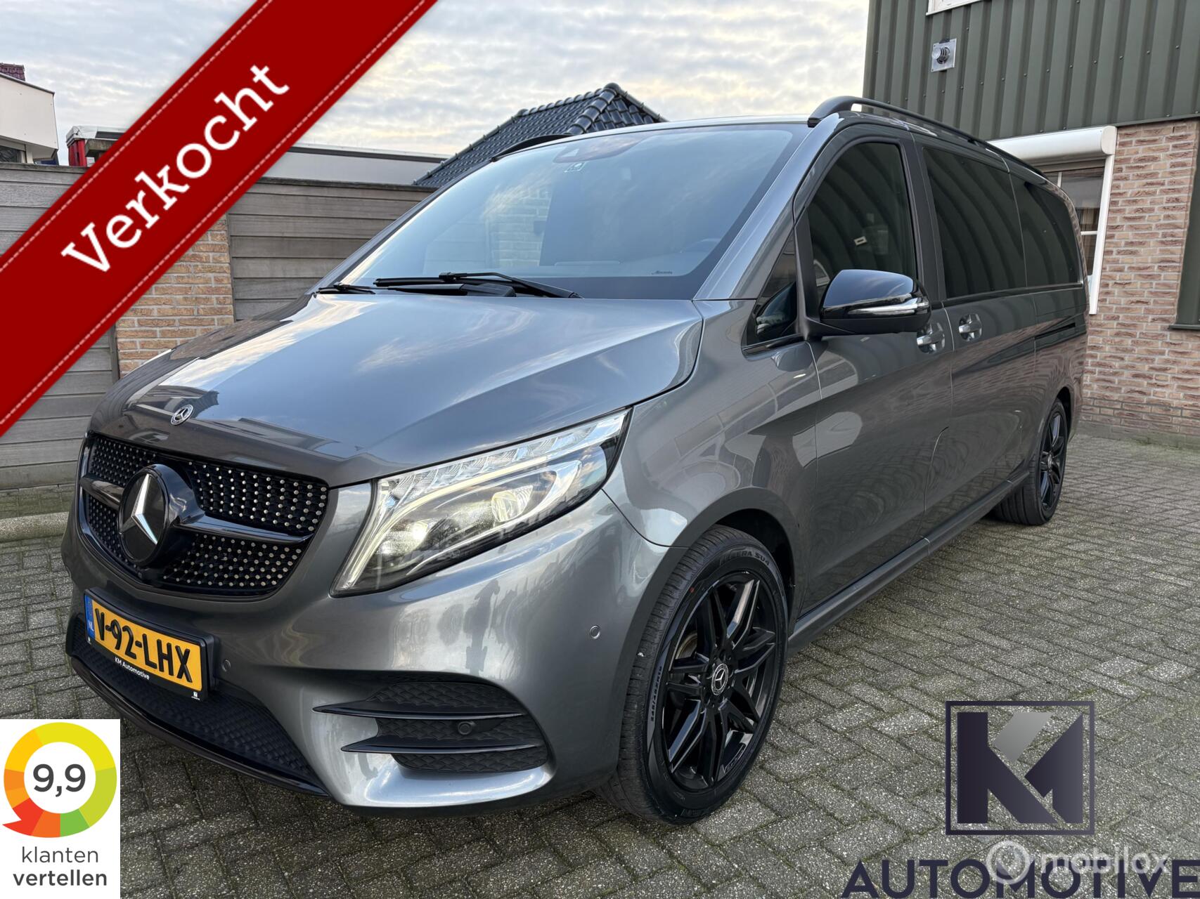 Mercedes-Benz V-klasse 300d XL Dubbel Cabine|AMG|ACC|Burmester|Leer 2021 - voorkant