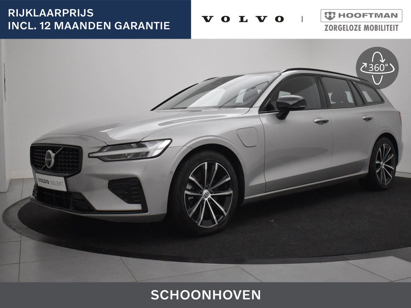 Volvo V60 2.0 T6 Plug-in hybrid AWD Plus Dark 2025 - voorkant