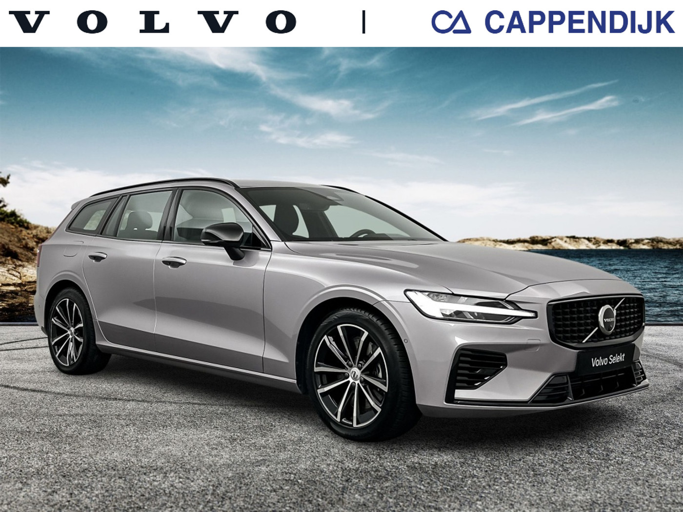 Volvo V60 T6 398PK Recharge Plus Dark| Adap.Cruise| 360Camera| Trekhaak 2025 - voorkant