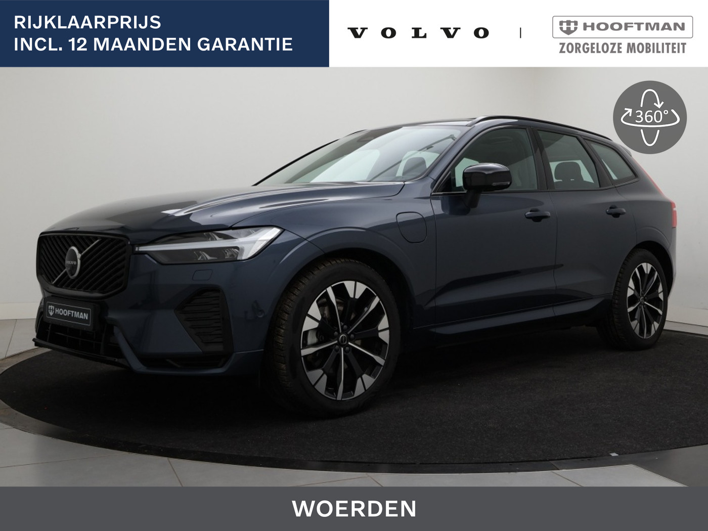 Volvo Xc60 T6 PLUG-IN HYBRID ULTRA DARK LUCHTVERING SCHUIFDAK HARMAN KARDON 2025 - voorkant