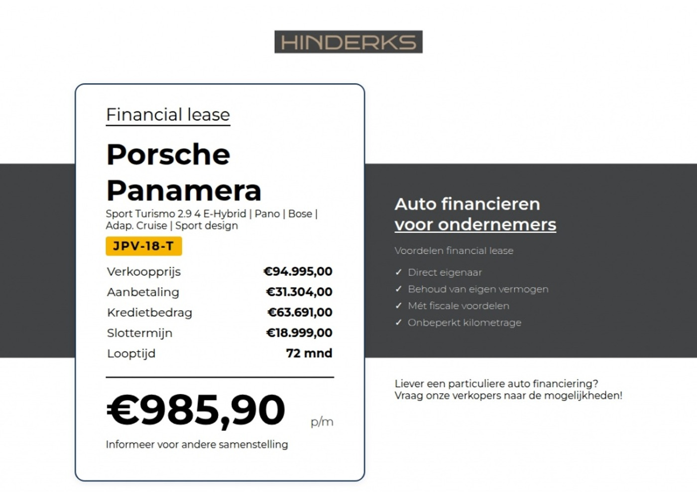 Foto van Porsche Panamera Sport Turismo