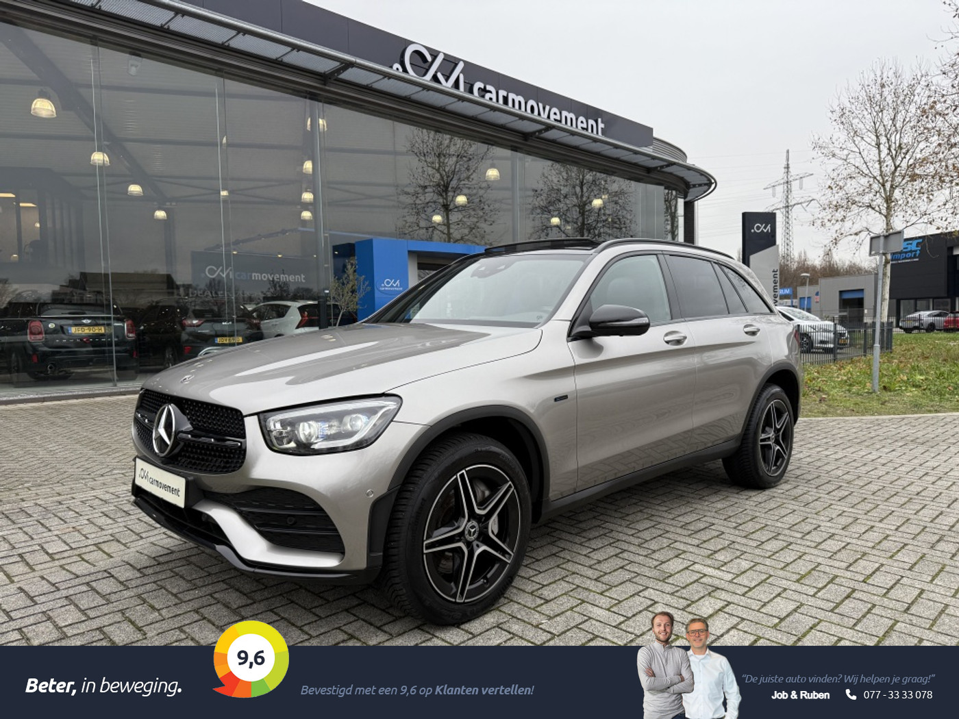 Mercedes-Benz GLC 300 E 4Matic 300e 4M AMG Styling I Night I Pano I Trekhaak I Camera I 19'' 2021 - voorkant