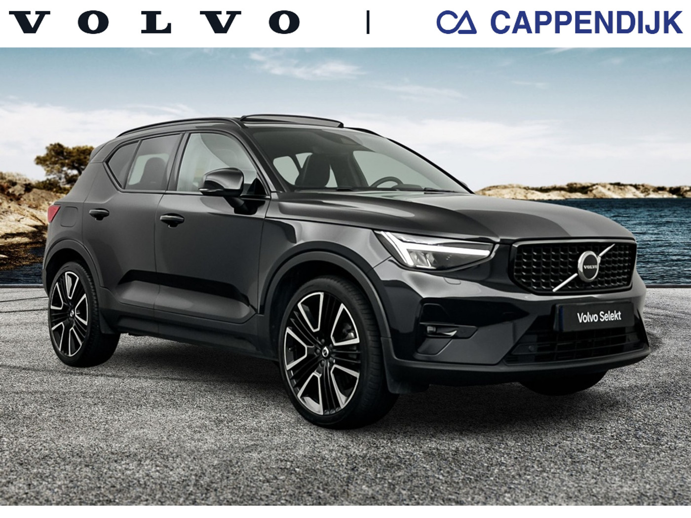Volvo XC40 T5 262PK Recharge Ultimate Dark| Pano| Adap.cruise| Camera| Trek 2023 - voorkant