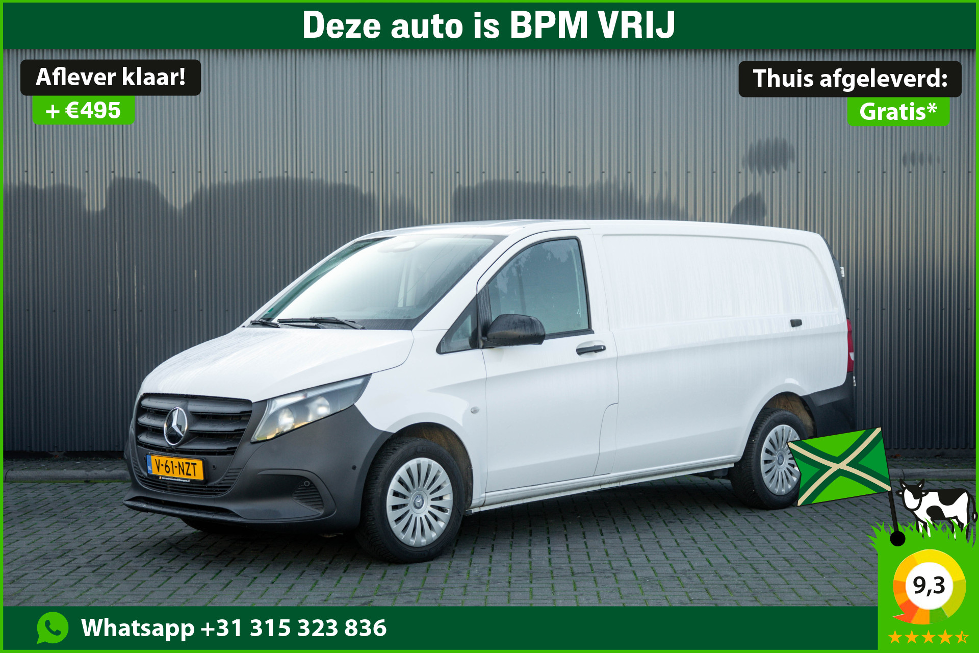 Mercedes-Benz Vito 116 CDI L2H1 | Facelift | 163 PK | Mbux | Navi | Camera | Cruise | Carplay 2024 - voorkant