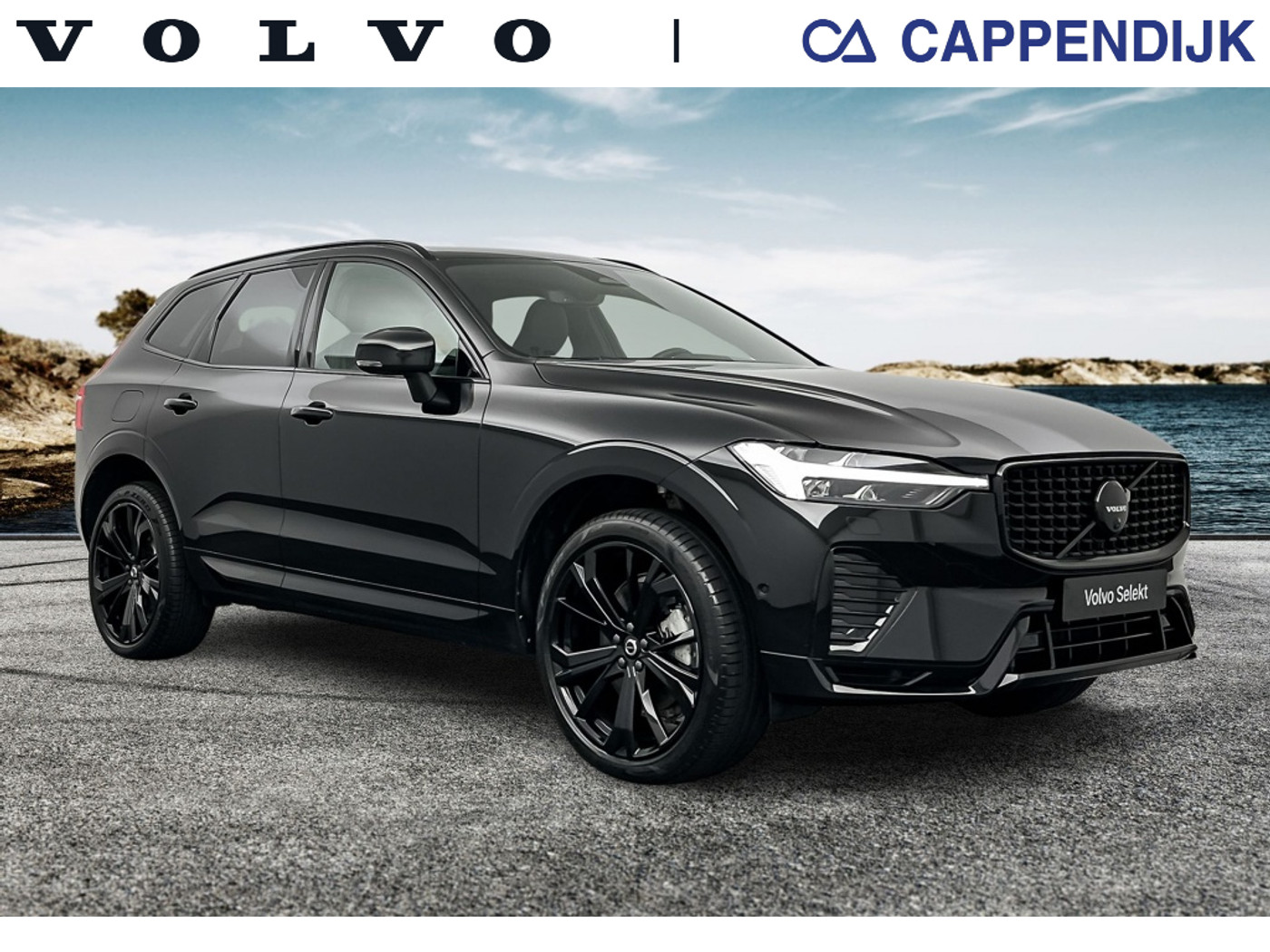 Volvo Xc60 T6 398PK Recharge Black Edition| Pano| Luchtvering| 360 Camera 2024 - voorkant