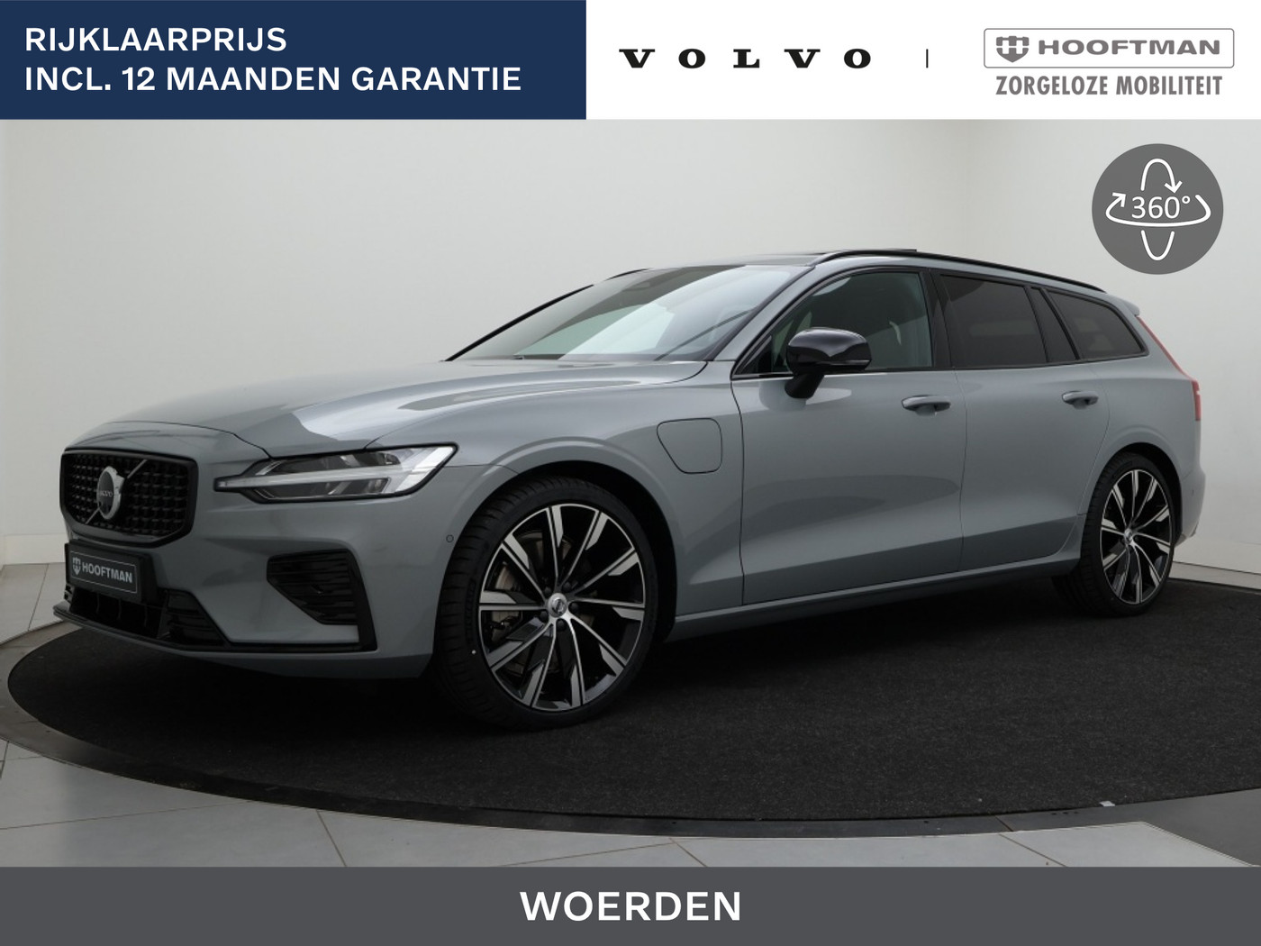 Volvo V60 T6 PLUG-IN HYBRID SPORT ED PLUS DARK 360GR CAM SCHUIFDAK HEAD-U 2026 - voorkant
