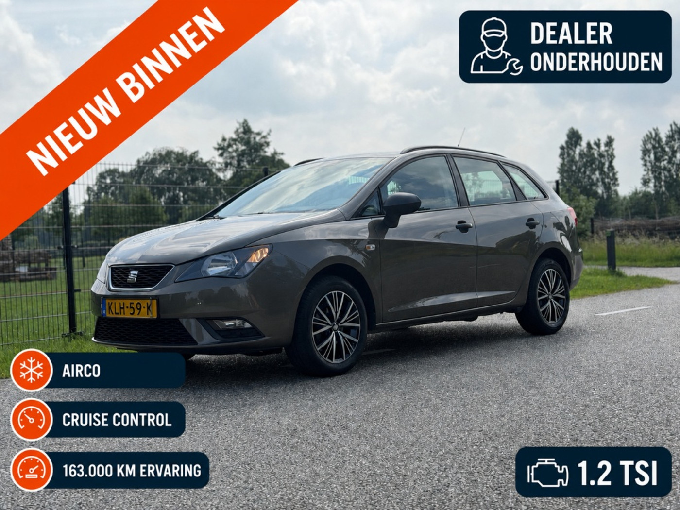 Seat Ibiza ST 1.2 TSI FR AIRCO | CRUISECONTROL | DEALERONDH 2015 - voorkant