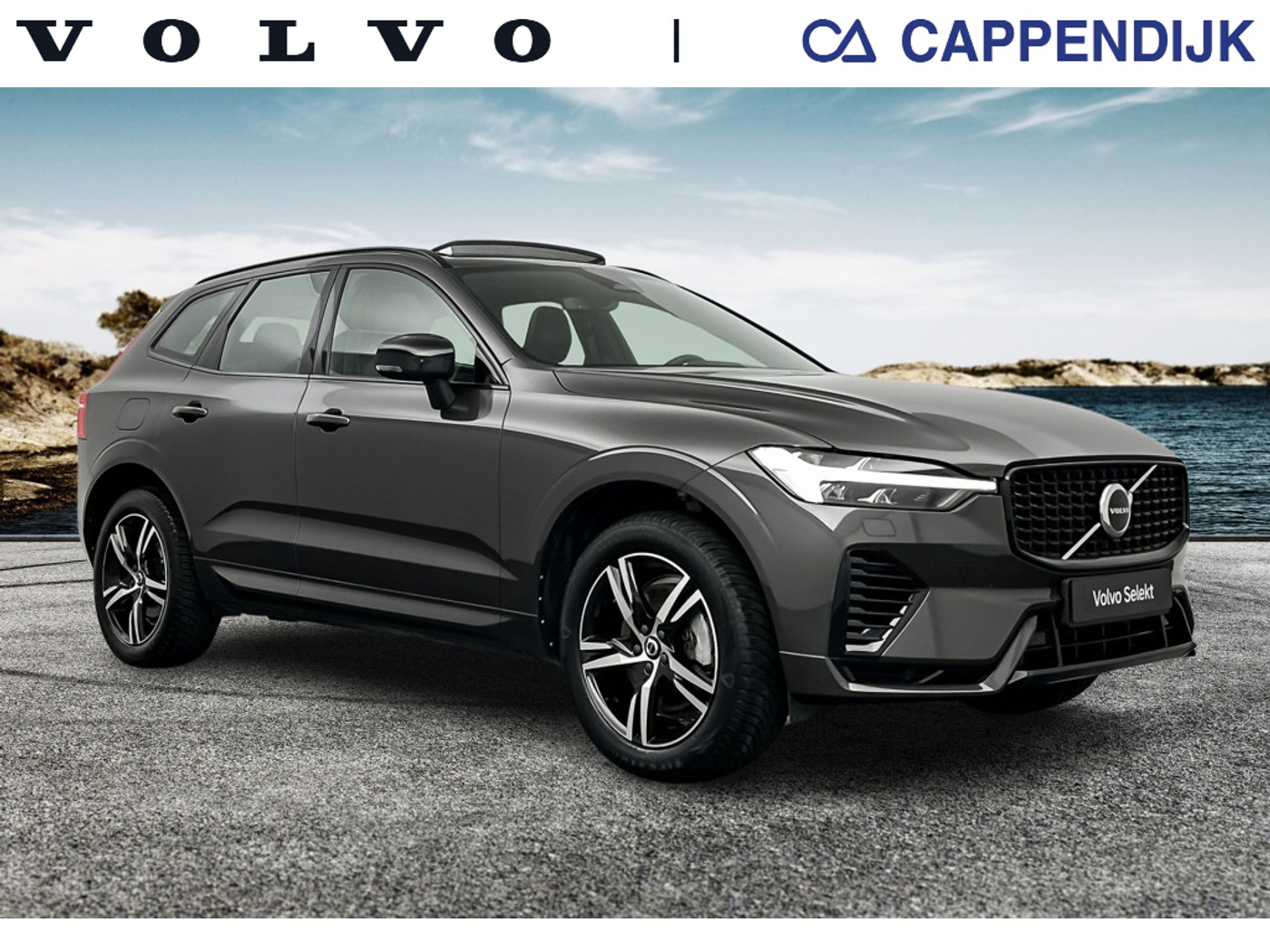 Volvo Xc60 T6 398PK Recharge R-Design| Pano| Trekhaak| Adap.Cruise| Leder| Stoel.verw 2022 - voorkant