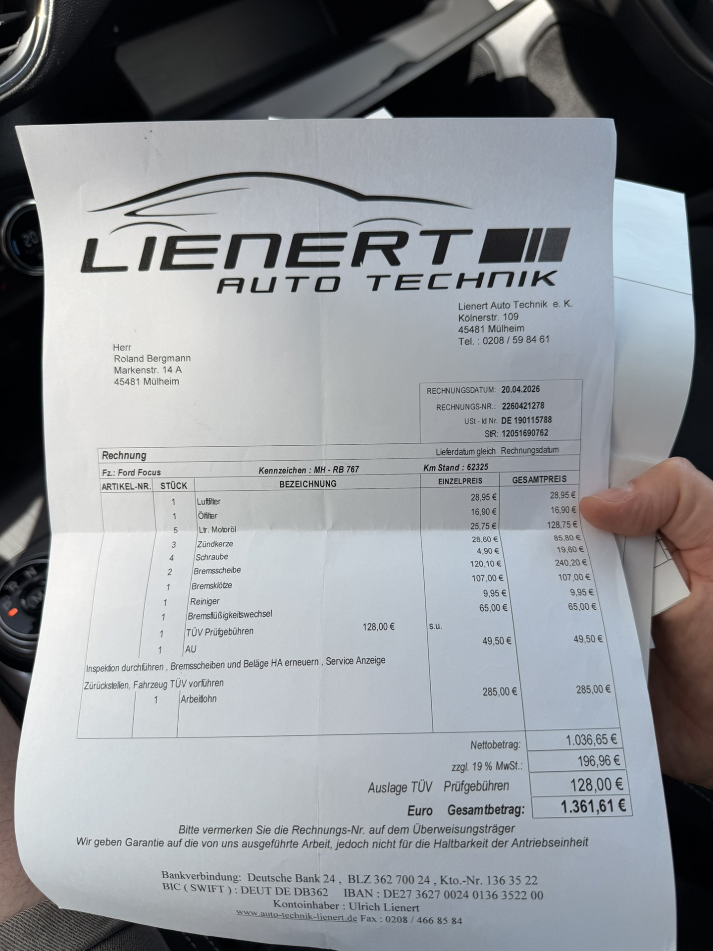 Foto van Ford Focus Wagon