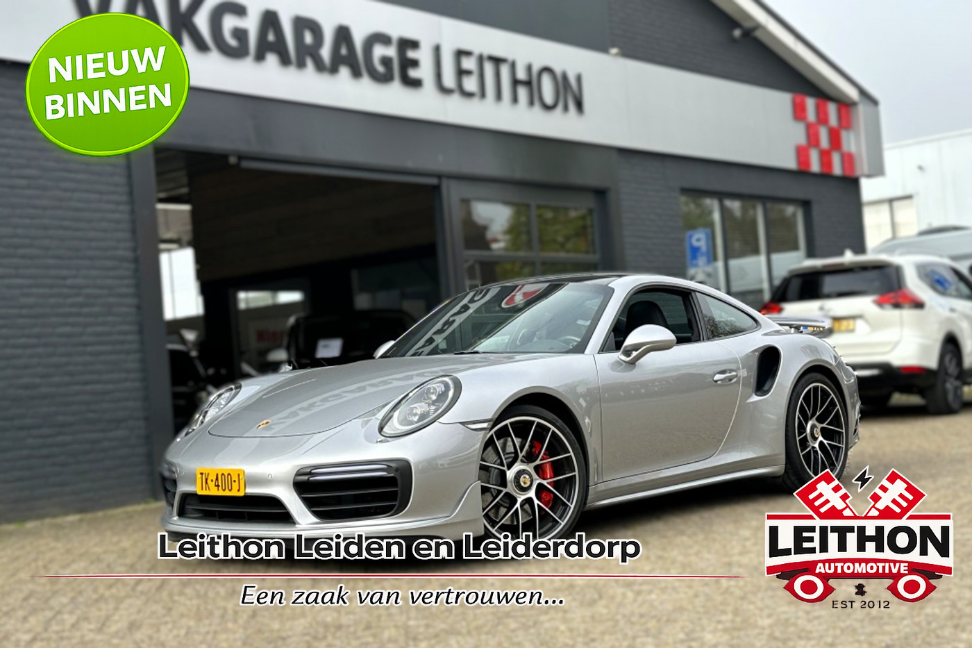Porsche 911 Turbo 3.8 Turbo S Aerokit | SportDesign | Carbon | Panorama | Burmeste 2017 - voorkant
