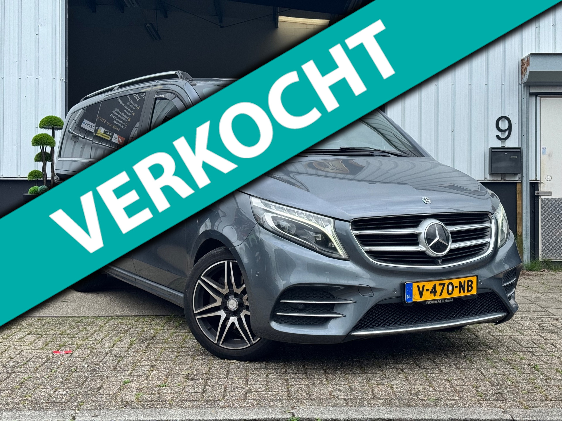Mercedes-Benz V-klasse 250d|Lang|DC|Avantgarde|360 Camera|DUBBEL CABINE|LEER|ORIGINEEL NL|NAP|APK| 2018 - voorkant