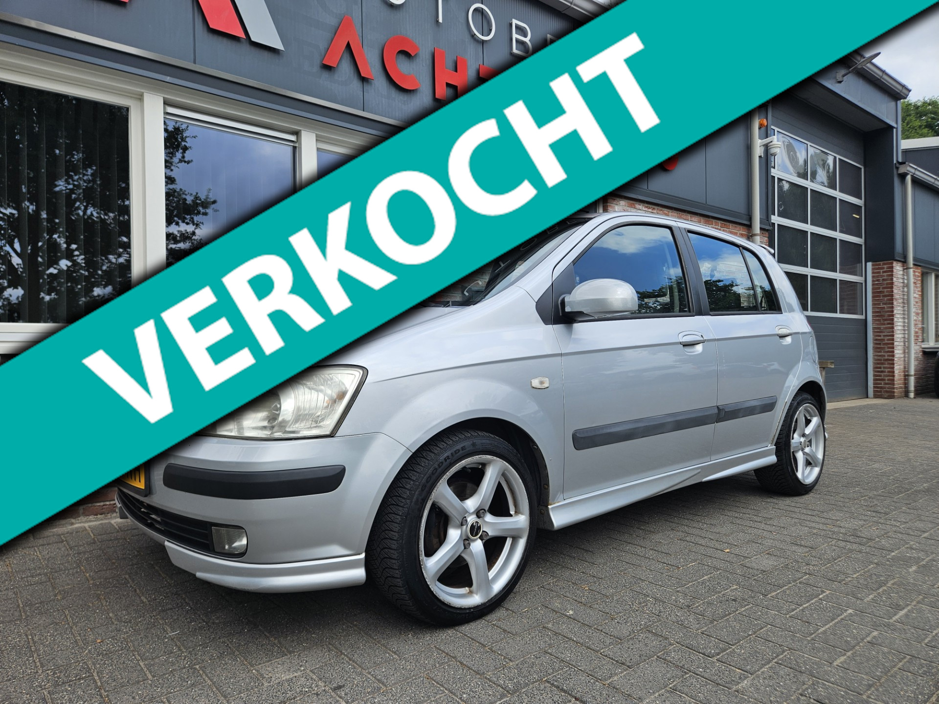 Hyundai Getz 1.6i-16V Sport Airco! Leuke/Sportieve Auto! 105PK! 5-Deurs! NAP! 2005 - voorkant