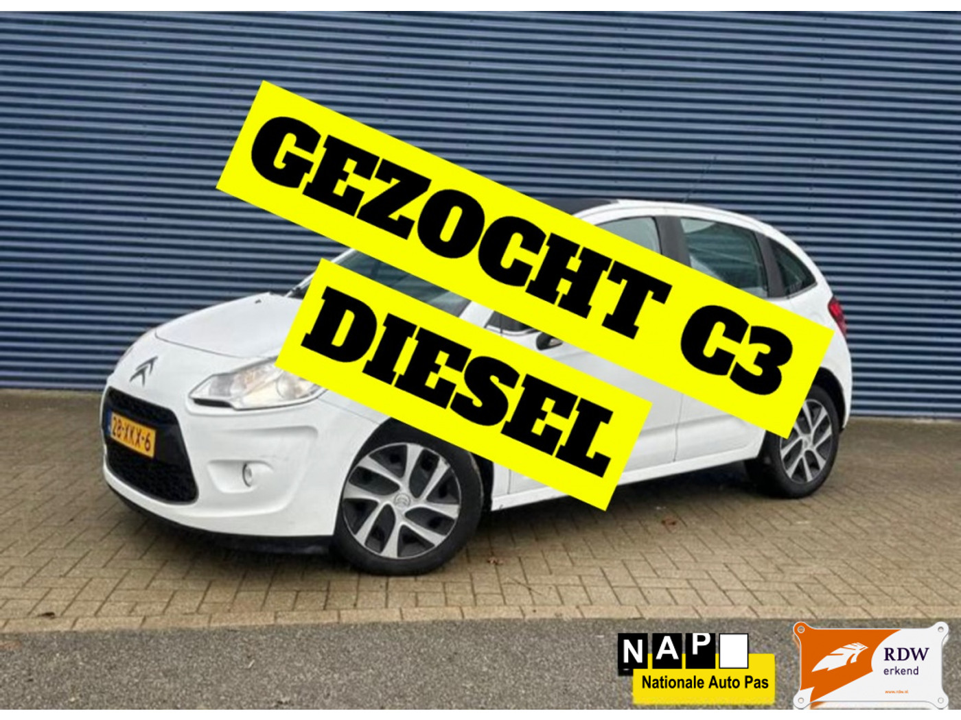Citroen C3 WIJ ZOEKEN UW C3 DIESEL 2012 - voorkant