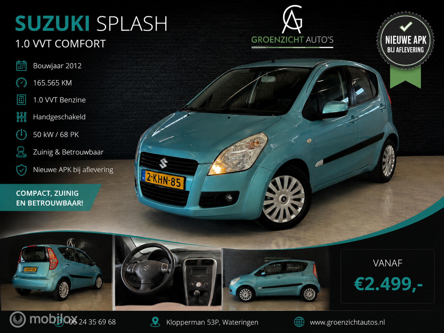 Suzuki Splash 1.0 VVT Comfort 2012 - voorkant