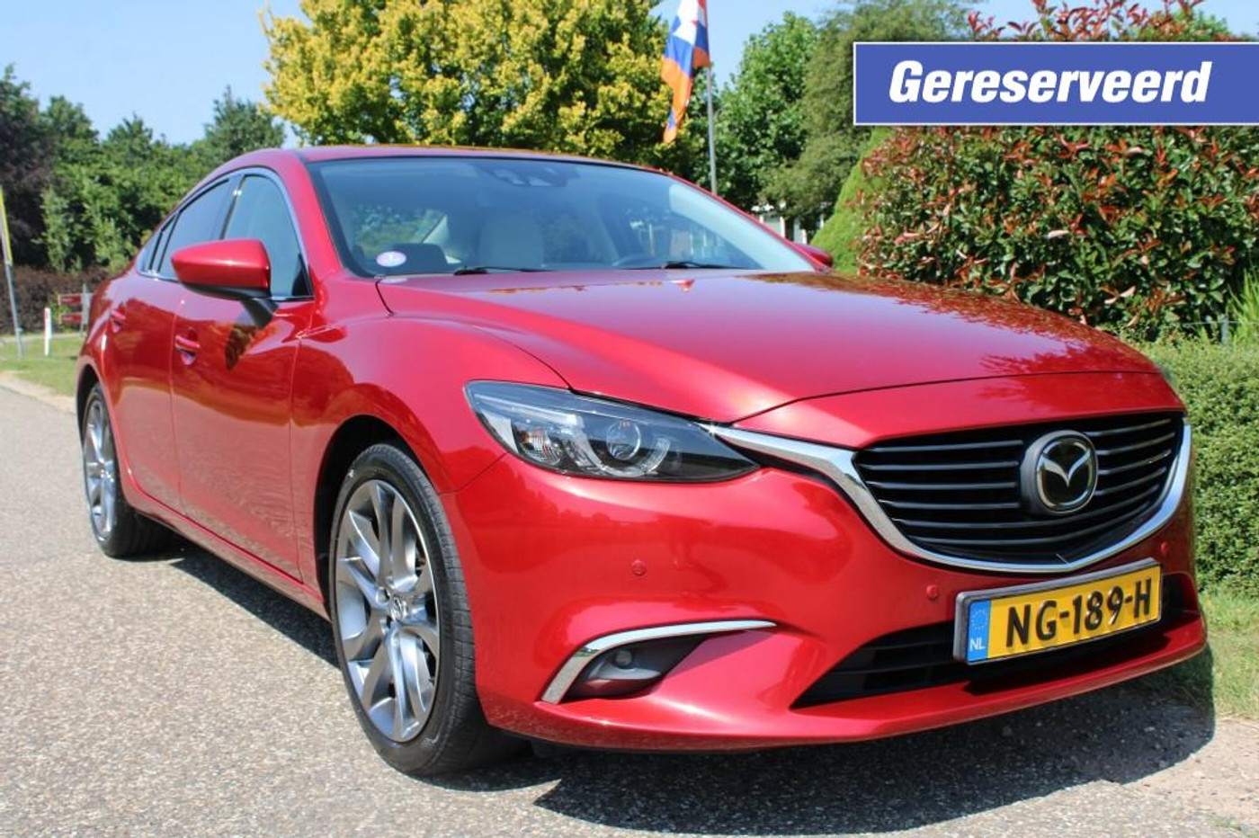 Mazda Mazda6 2.5 SK.AC-G 192 GT-M Automaat 192pk. ECC/Navi/Cruise/PDC/Camera/Stoelverw./Trekhaak 2015 - voorkant