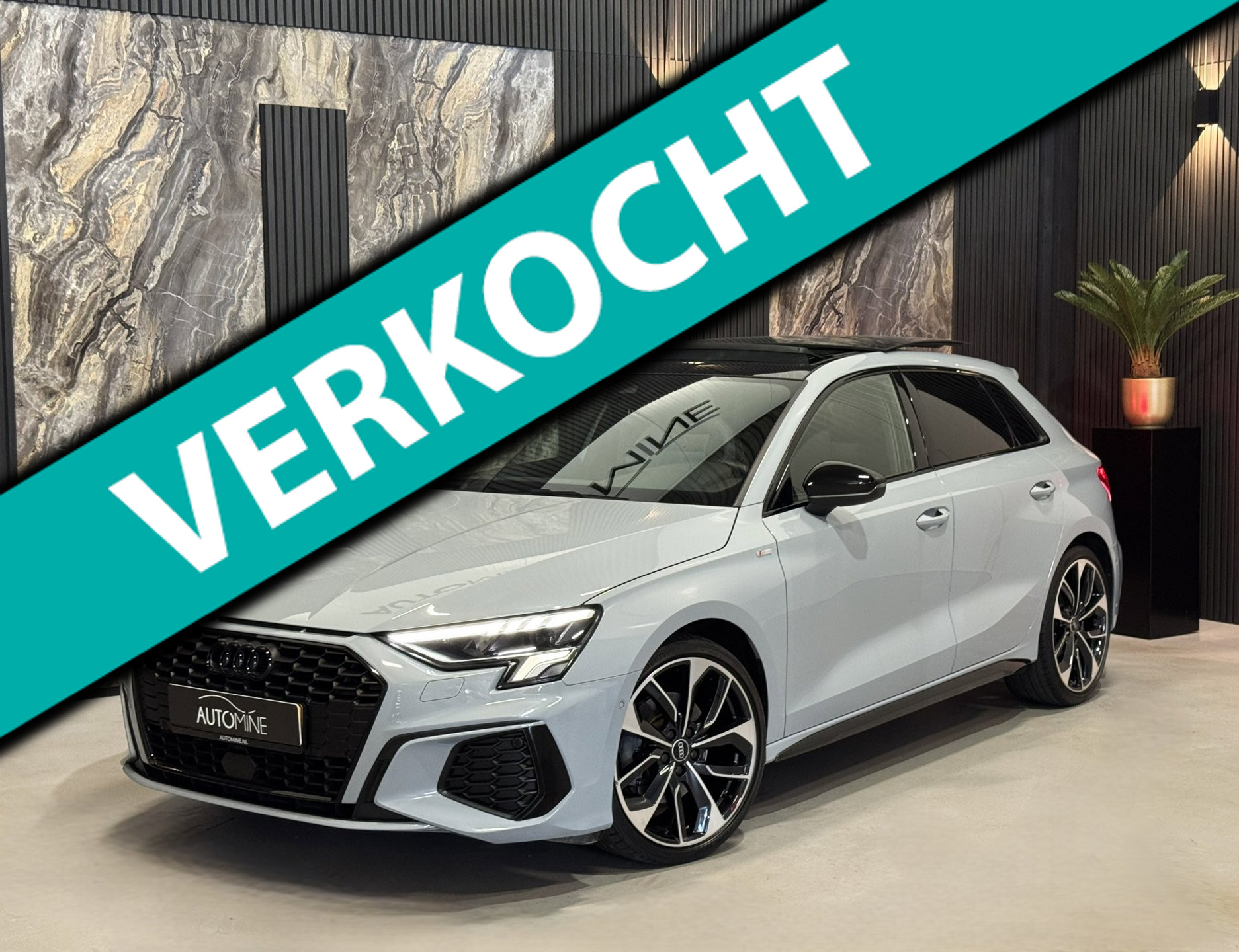 Audi A3 Sportback 35 TFSI 3x S-line Edition One|PANO|SFEER|MATRIX|B&O|BOMVOL 2021 - voorkant