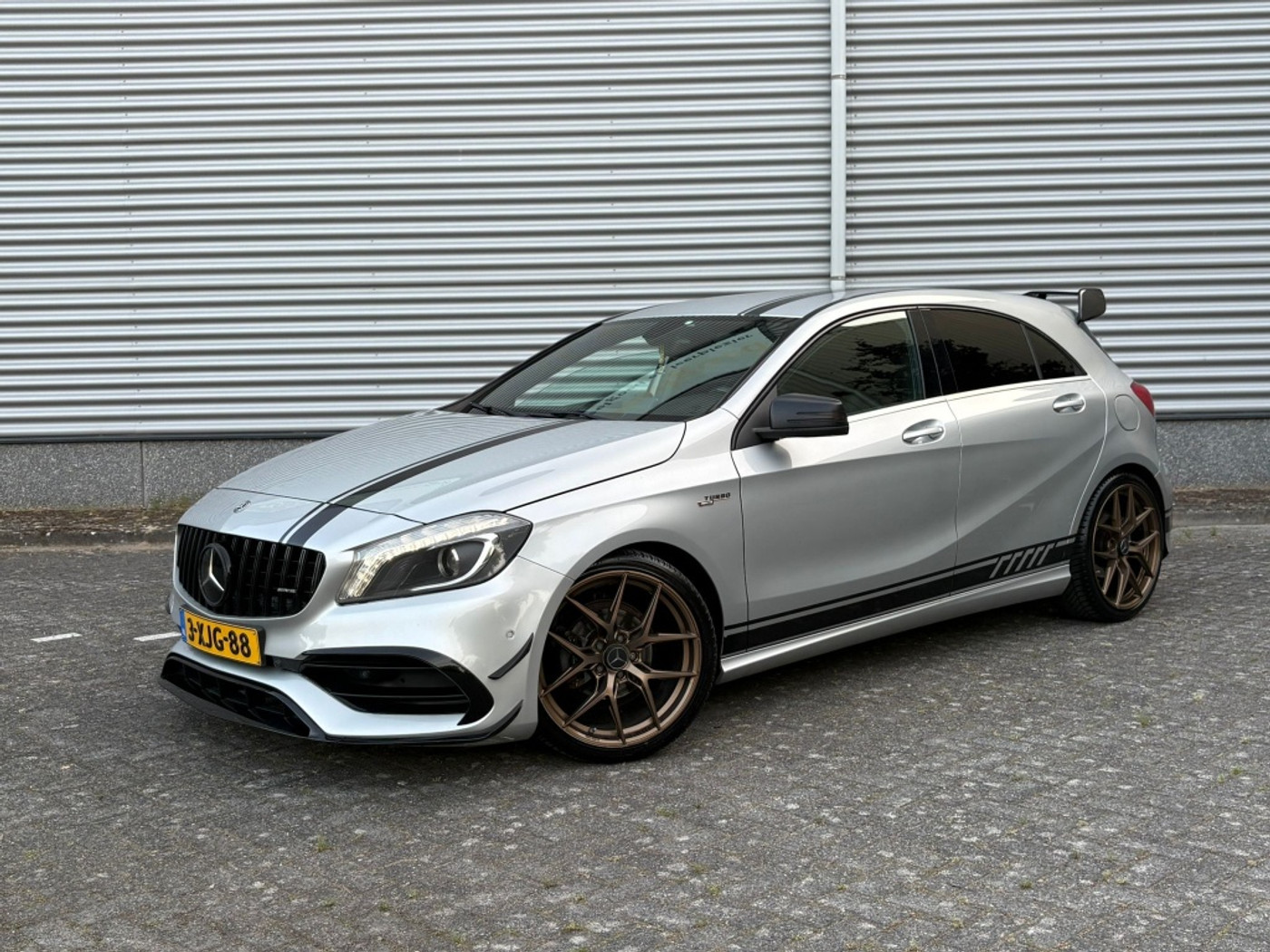 Mercedes-Benz A 180 180 A45 Style Uitlaatsysteem NAP Spoiler 2014 - voorkant