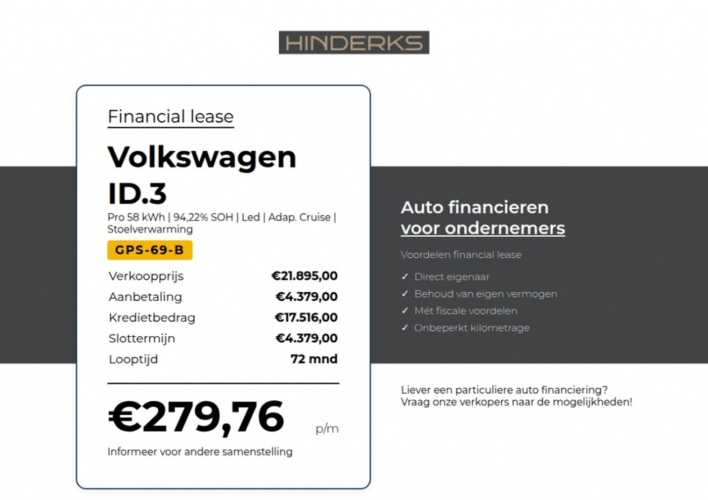Foto van Volkswagen Id.3 Pro 107 KW