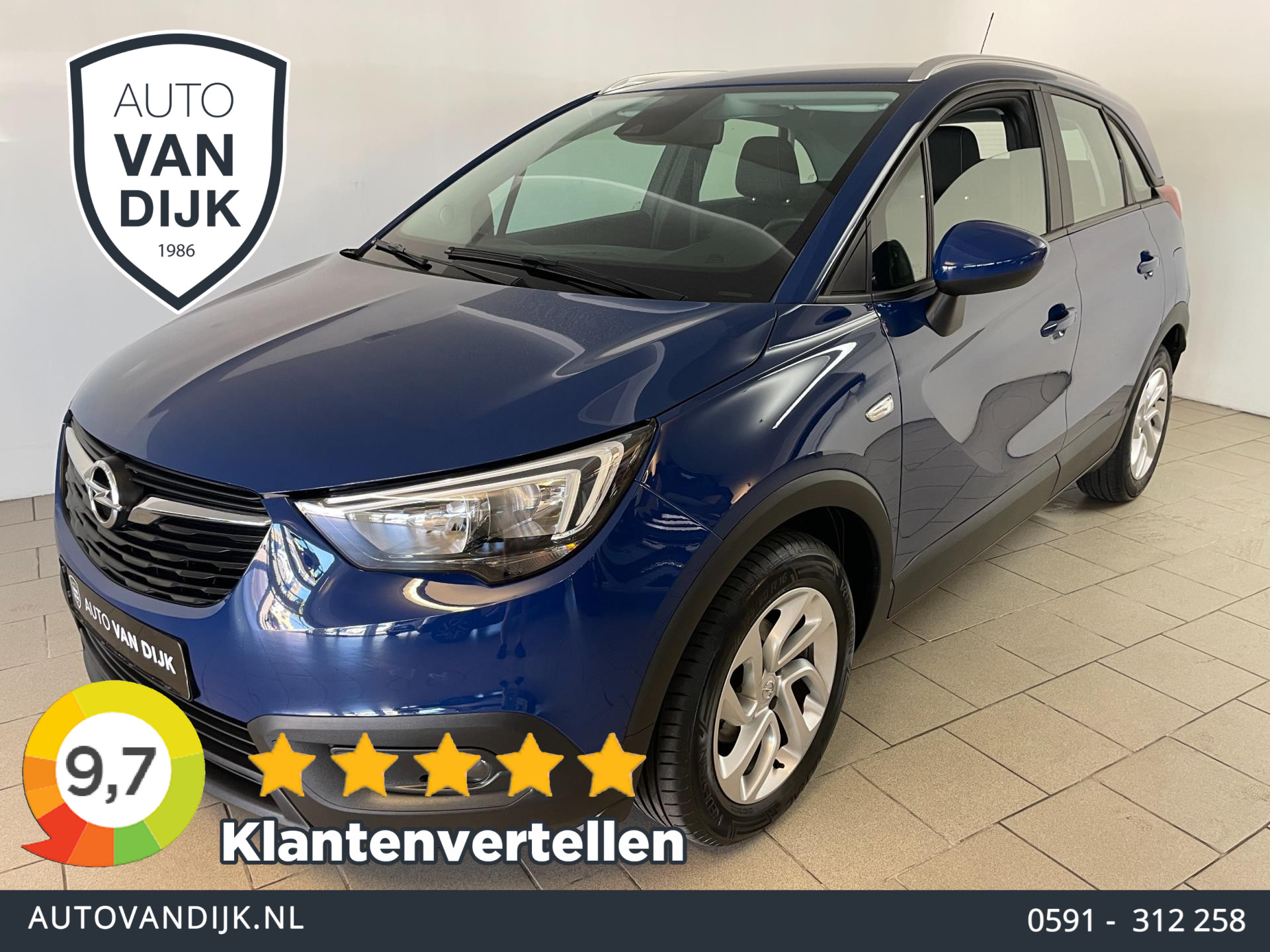 Opel Crossland X 1.2 Innovation AIRCO NAVI CRUISE APPLE CARPLAY PDC VELGEN 2E EIG NIEUWSTAAT 2019 - voorkant