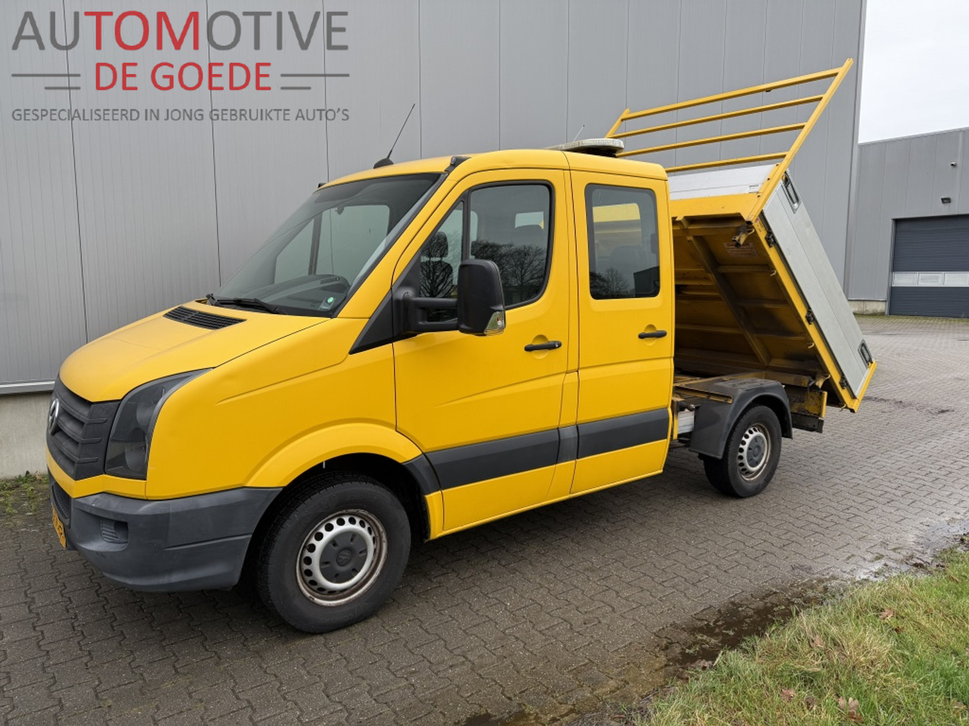 Volkswagen Crafter 35 2.0 TDI L1H1 DC Kipper Openlaadbak 6 pers. Airco NAP 2013 - voorkant