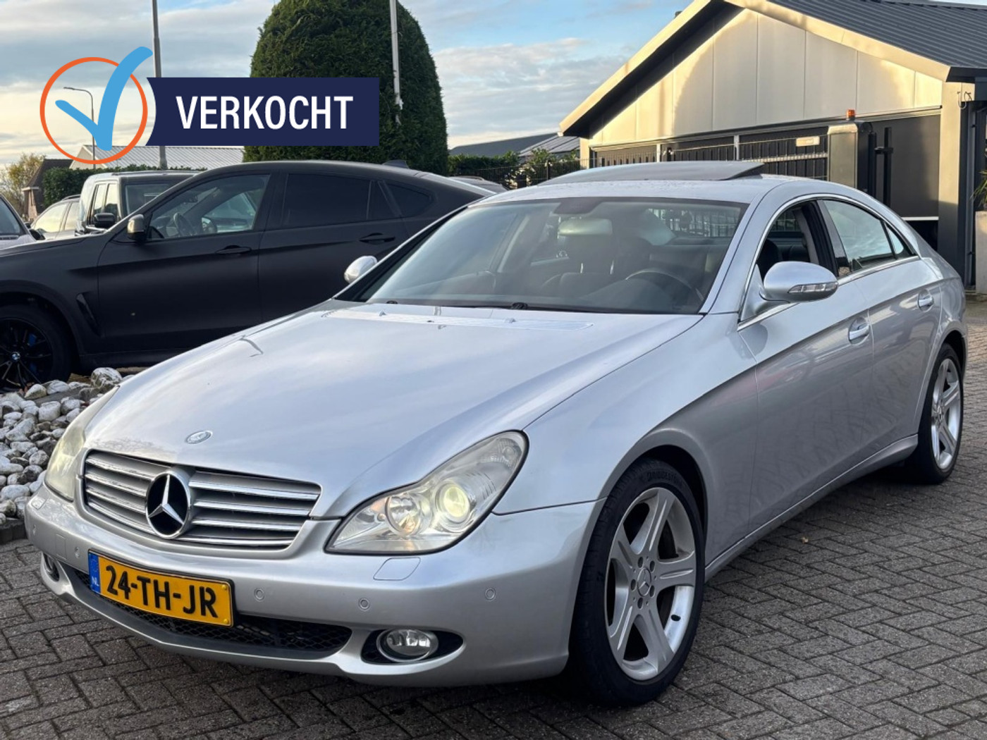Mercedes-Benz CLS 500 CLS500 V8 Benzine Grijs 2005 Schuifdak Youngtimer 2005 - voorkant