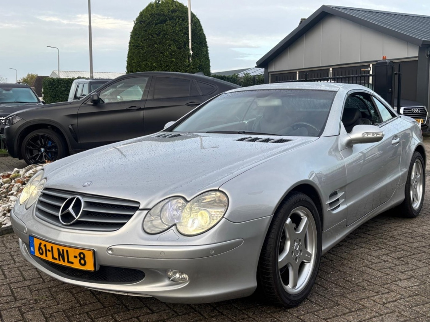 Mercedes-Benz SL 500 SL500 V8 Benzine 2002 Grijs Youngtimer Cabrio 2002 - voorkant