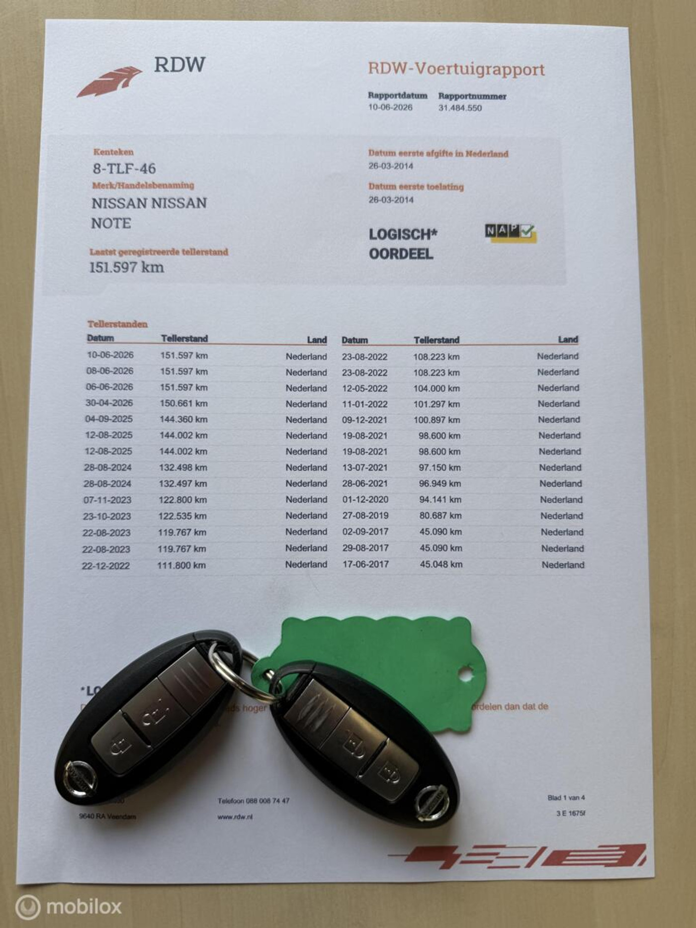 Foto van Nissan Nissan Note