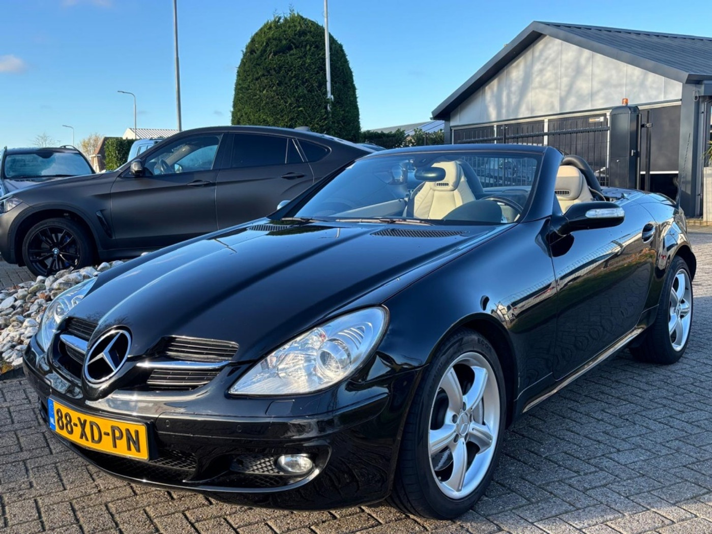 Mercedes-Benz SLK 350 350 V6 Zwart 2007 NL Auto 1E Eigenaar 2007 - voorkant