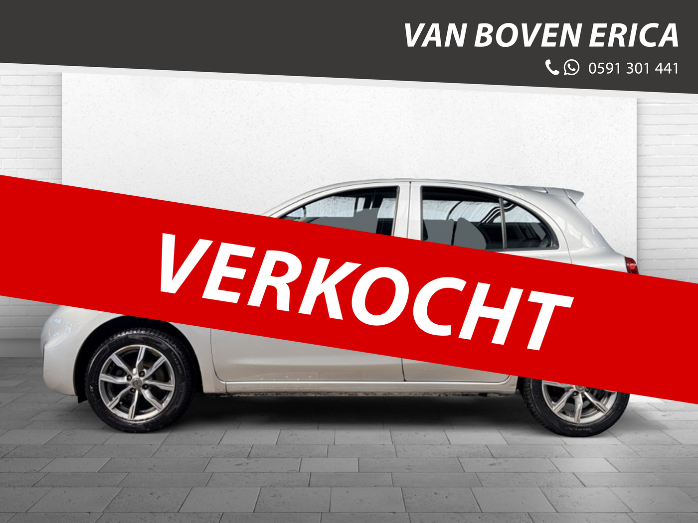 Nissan Nissan Micra 1.2 DIG-S Visia Airco Trekhaak afnb. 15"Lmv 2014 - voorkant