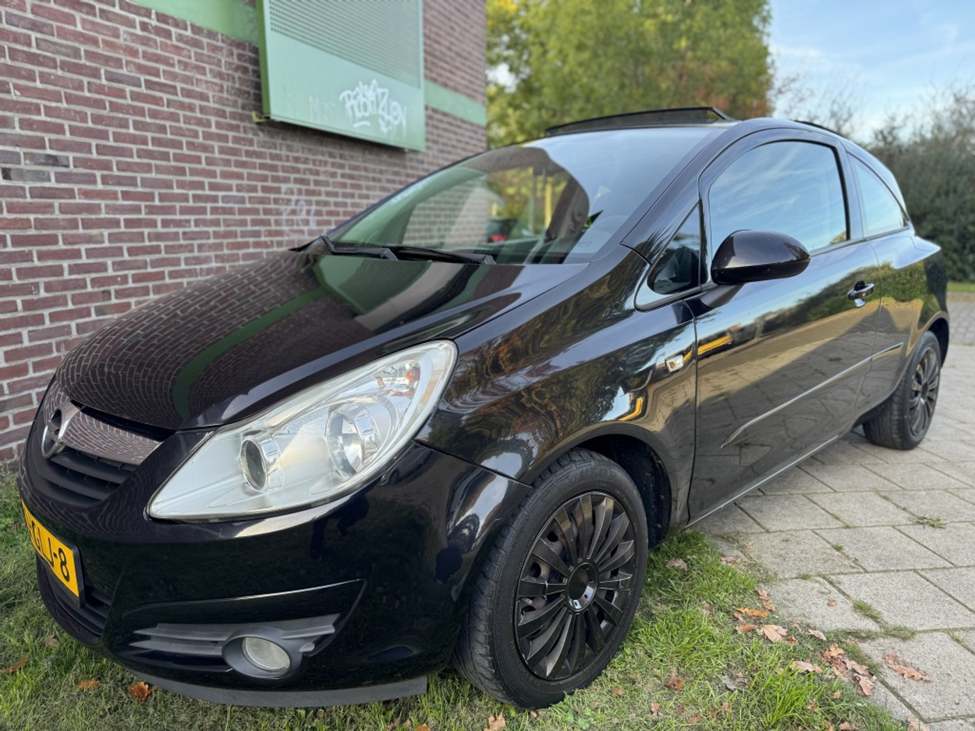 Opel Corsa 1.4-16V Enjoy*2008*Airco|Cruise|Pano|T-Haak 2008 - voorkant