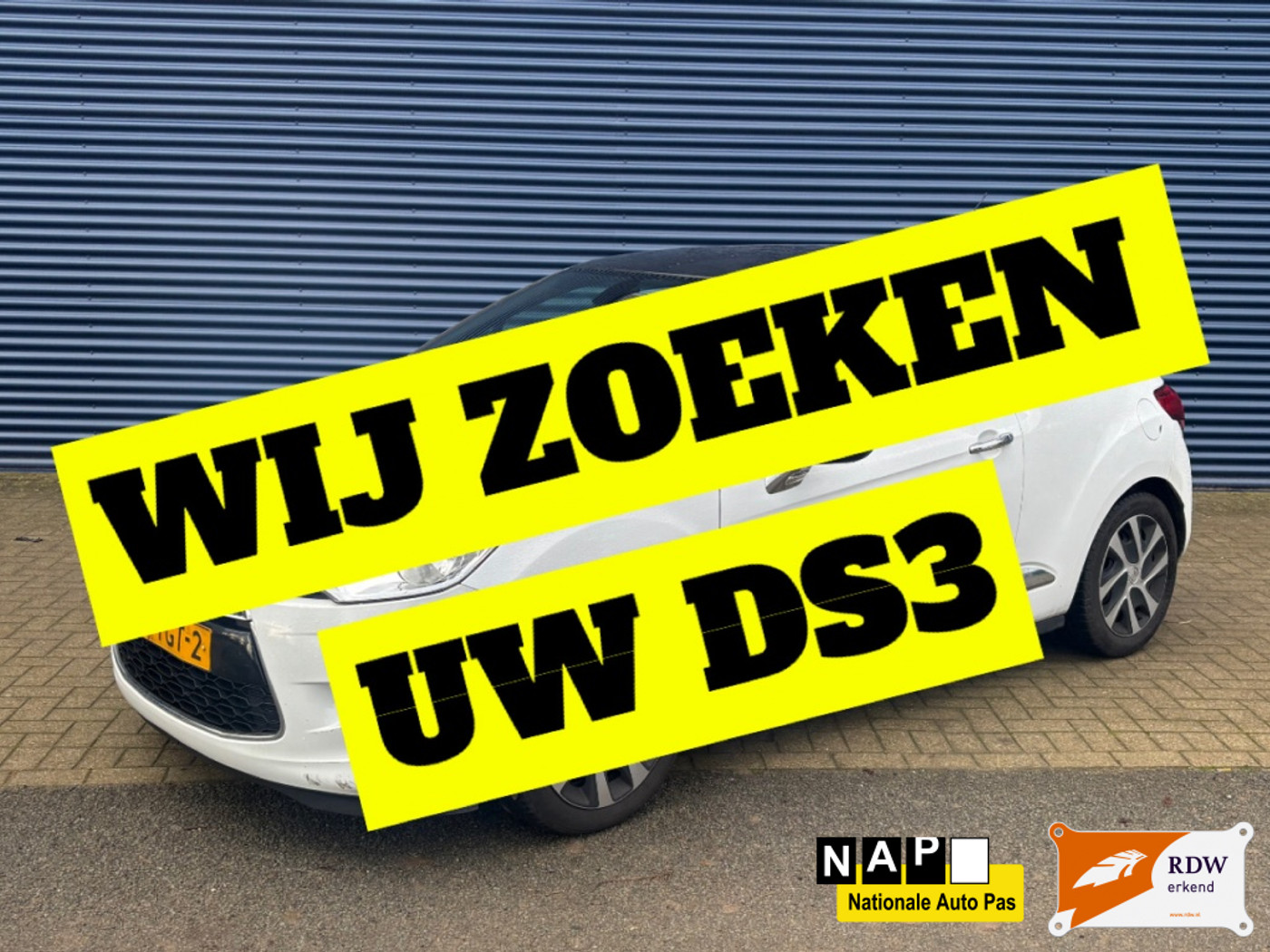 Citroen Ds3 1.6 e-HDi WIJ ZOEK UW DS3 2011 - voorkant