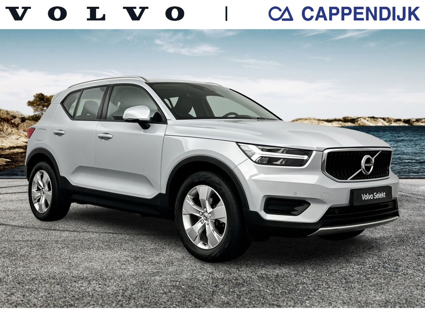 Volvo XC40 T3 163PK AUT8 Momentum Pro| Trekhaak| Camera| Climate| Cruise Co 2019 - voorkant