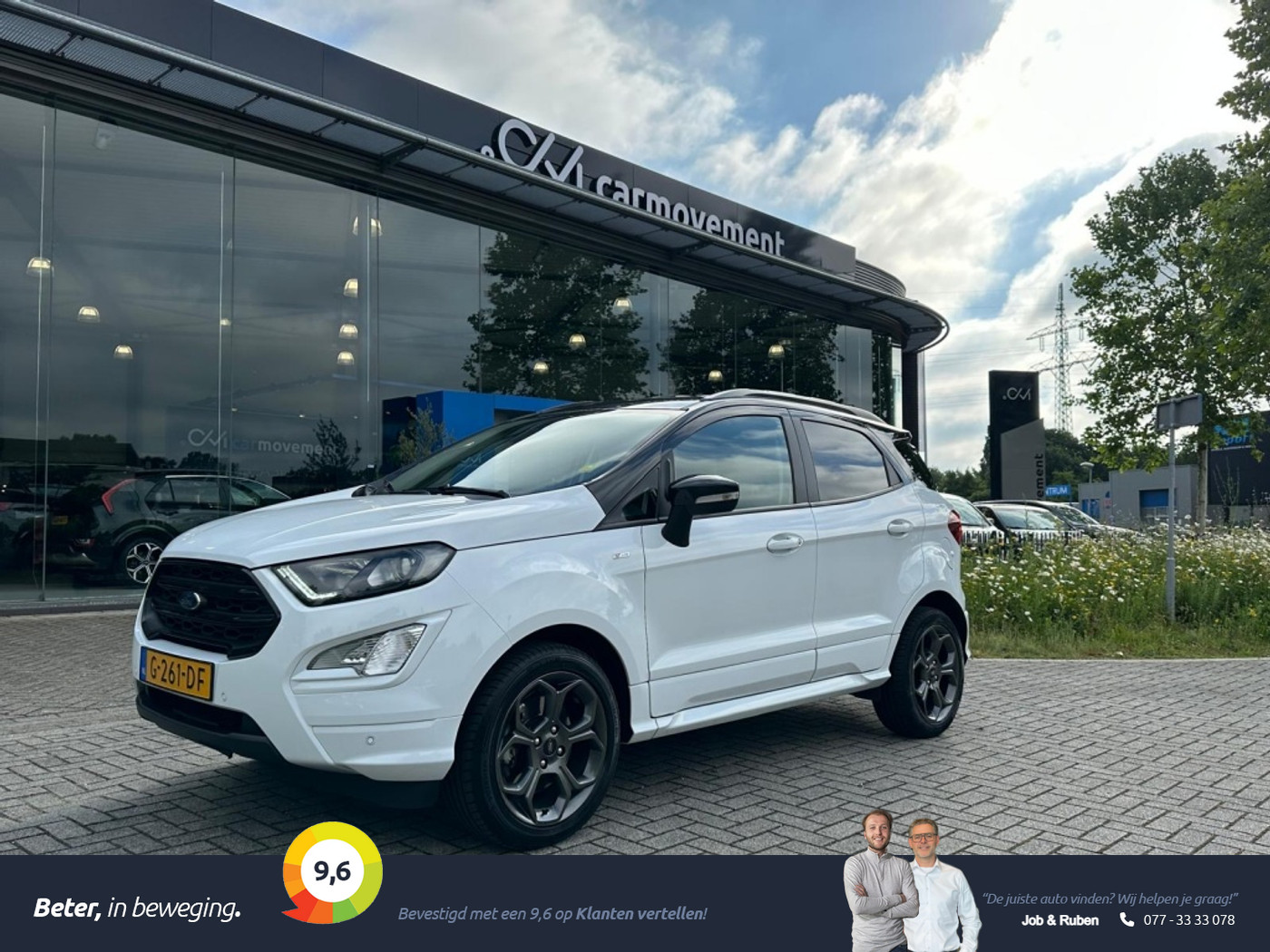Ford Ecosport 1.0 EcoBoost ST-Line | Navi | Camera | stoel/stuur verw | Cruise 2019 - voorkant