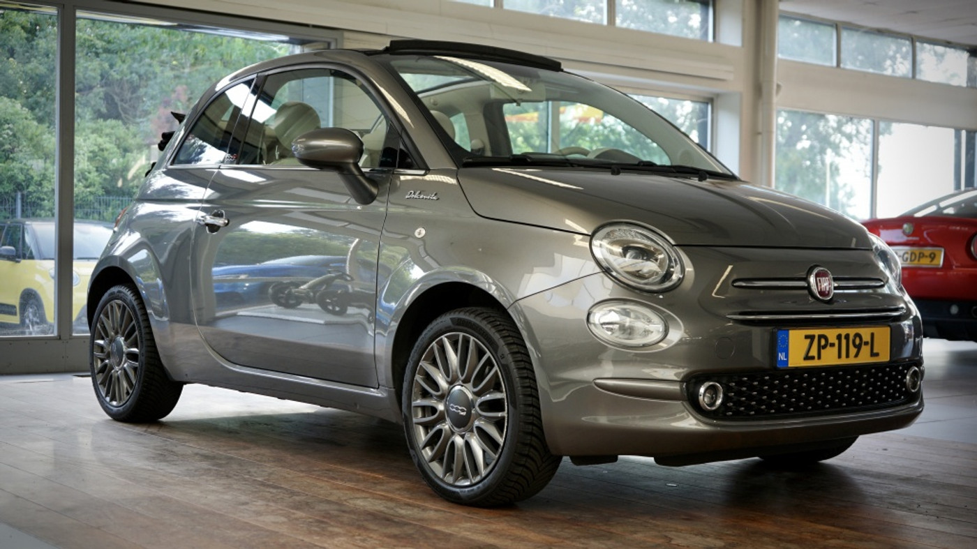 Fiat Fiat 500 1.2 Lounge | 16 inch | All season | Cruise | 12 mnd Bovag | 2018 - voorkant