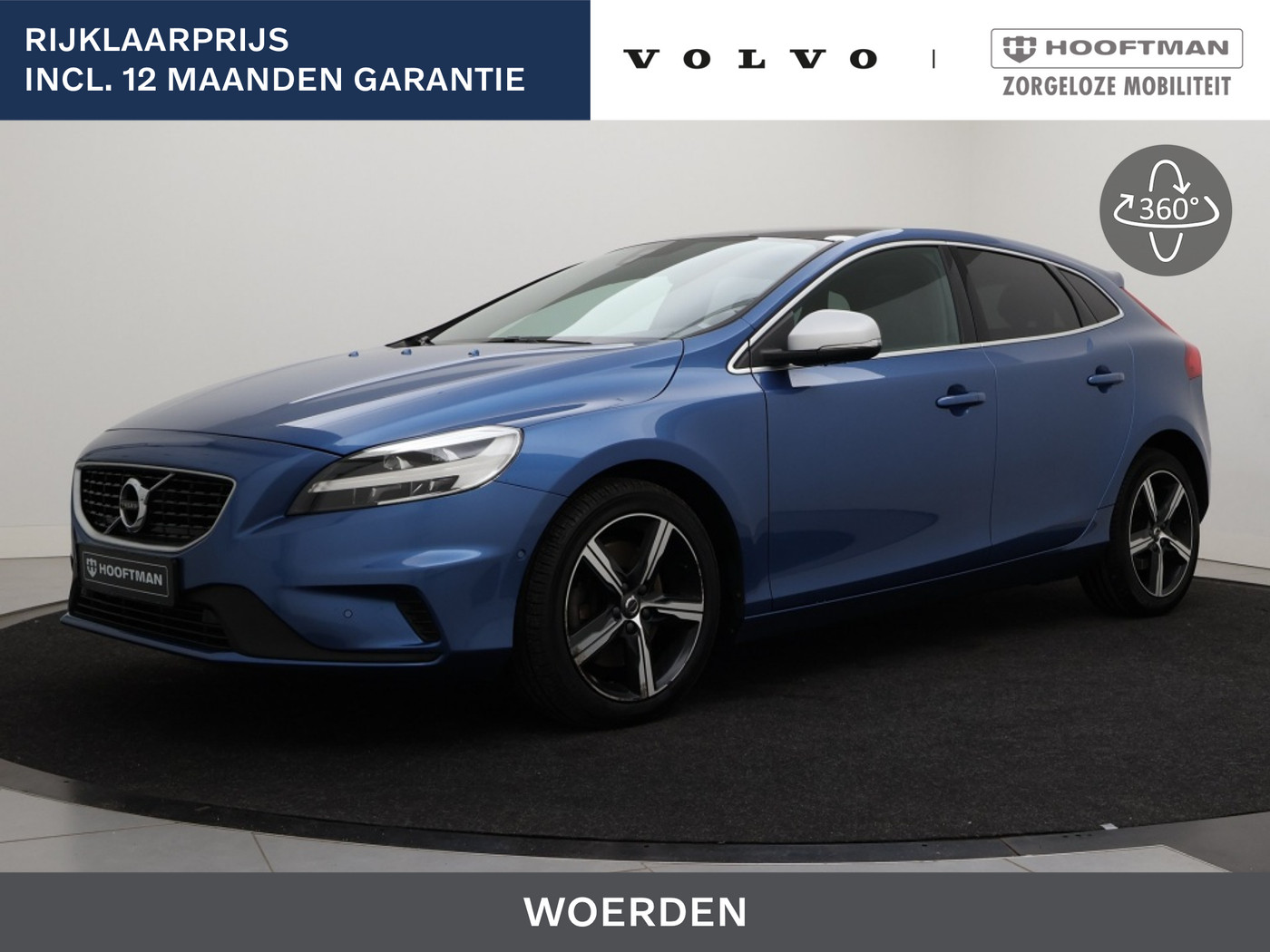 Volvo V40 T3 AUT(6) POLAR+ SPORT PANORAMADAK 17INCH HARMAN KARDON KEYLESS 2020 - voorkant