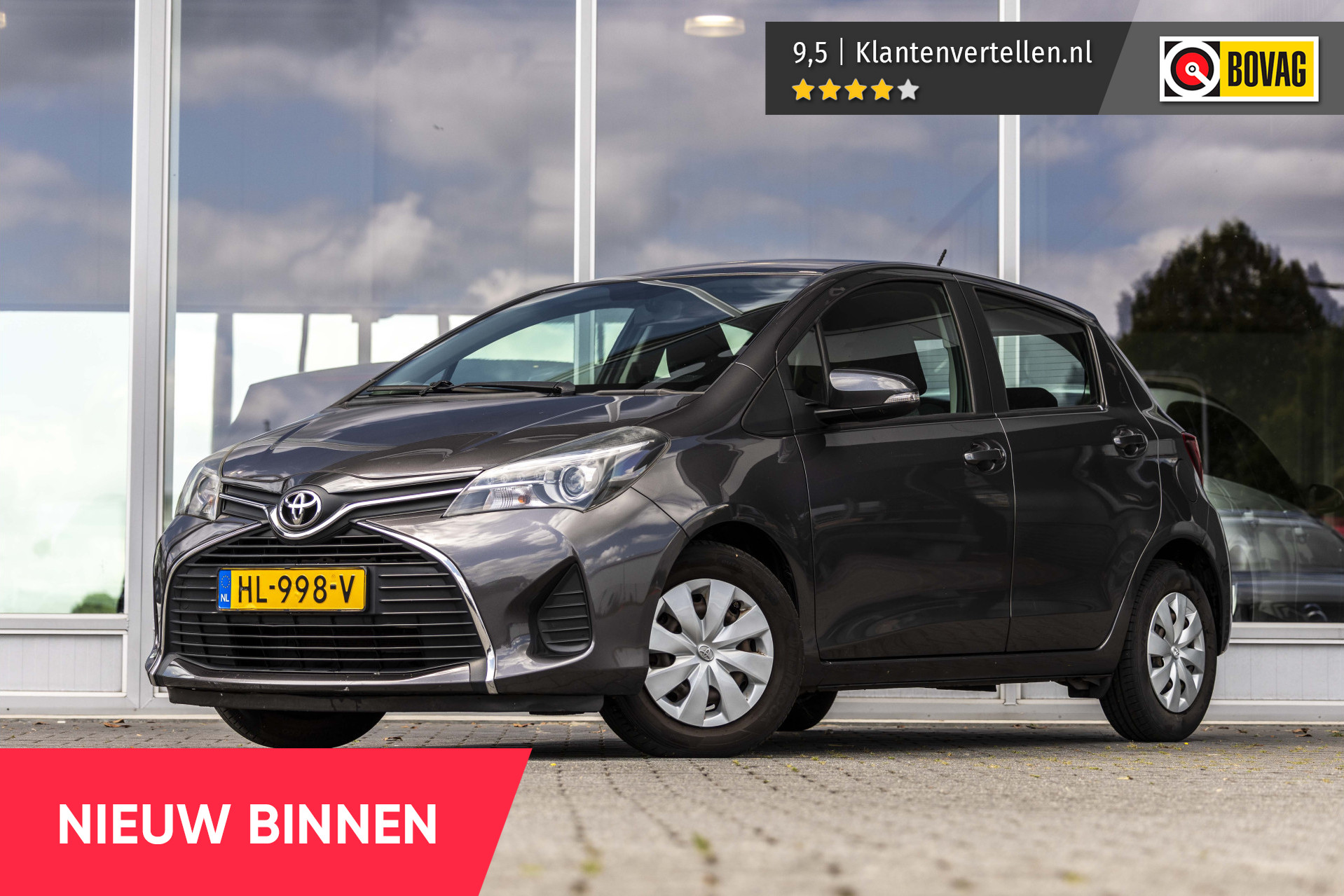 Toyota Toyota Yaris 1.0 VVT-i Aspiration 2015 - voorkant