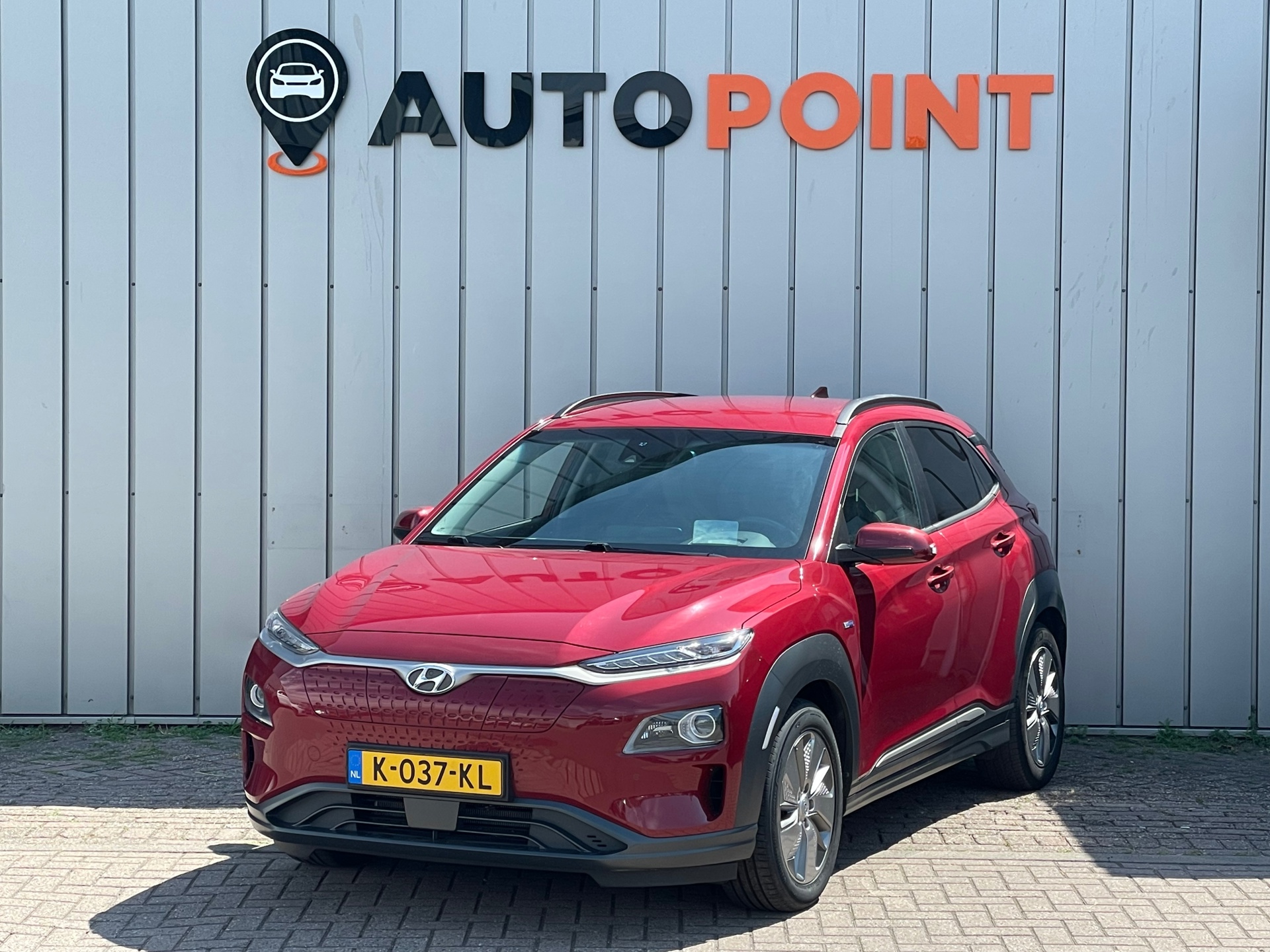 Hyundai Kona EV Limited 64 kWh FASE 3 WARMTEPOMP SOH 95.5% DEALER OND 2020 - voorkant