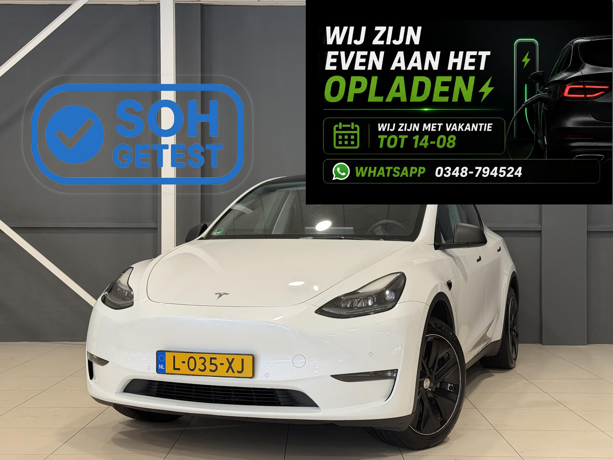 Tesla Model Y Long Range AWD 75 kWh 2021 - voorkant