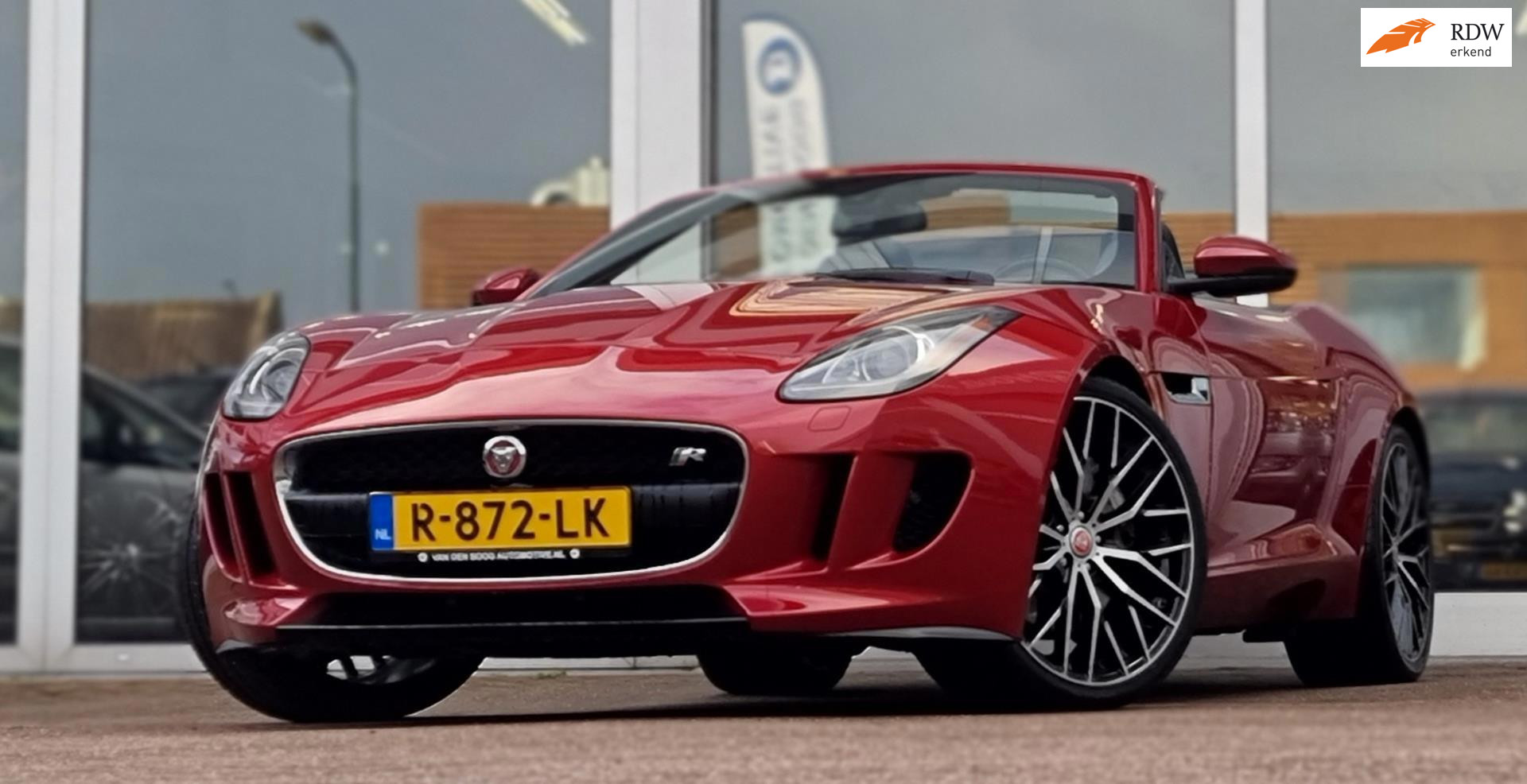 Jaguar F-type 3.0 V6 Convertible Full options 21" LM Velgen Performance Remmen 2015 - voorkant