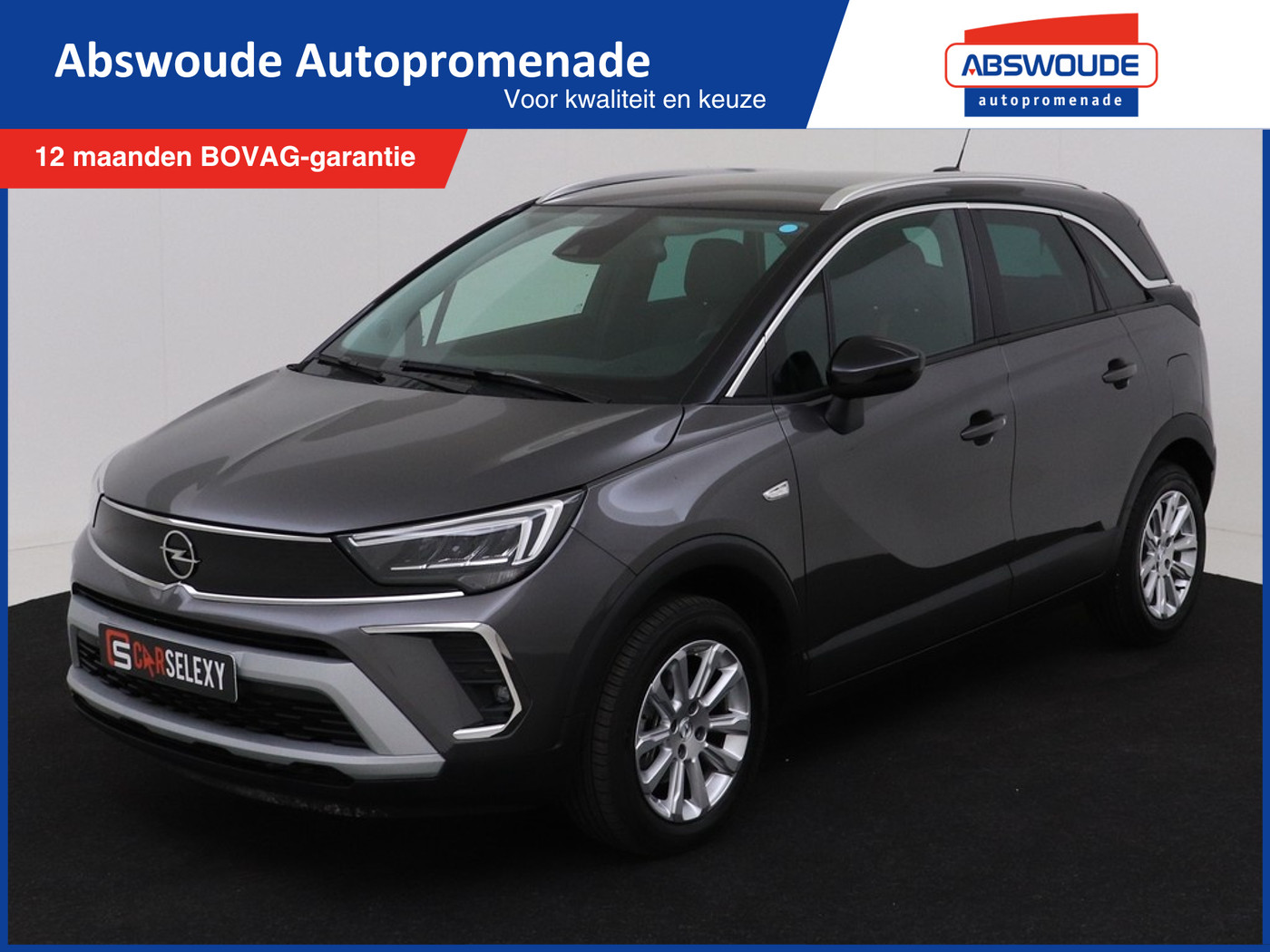 Opel Crossland 1.2 130pk Aut. Elegance | Camera | Climate control | Navi | Appl 2021 - voorkant